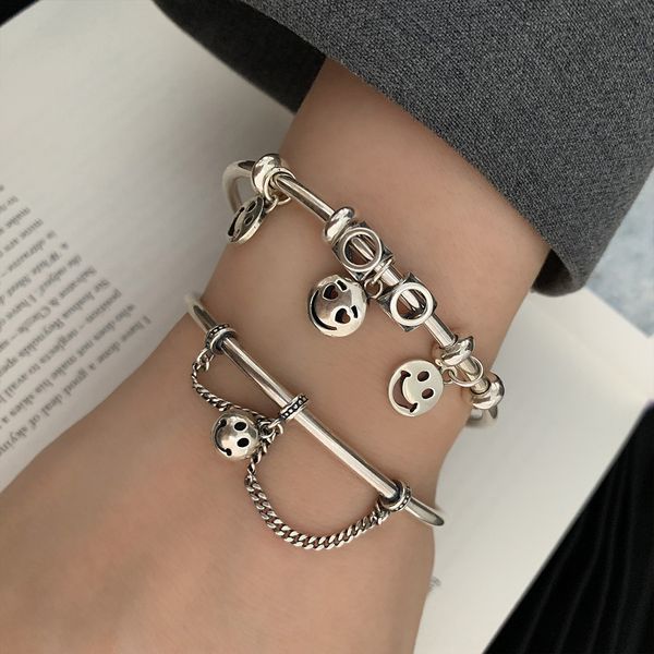 925 sterling silver тяжелой промышленности открытия улыбающегося лица женственного темперамент ins личность хип-хоп браслет чистого красного, Golden;silver
925 sterling silver тяжелой промышленности открытия улыбающегося лица женственного темперамент ins личность хип-хоп браслет чистого красного, Golden;silver