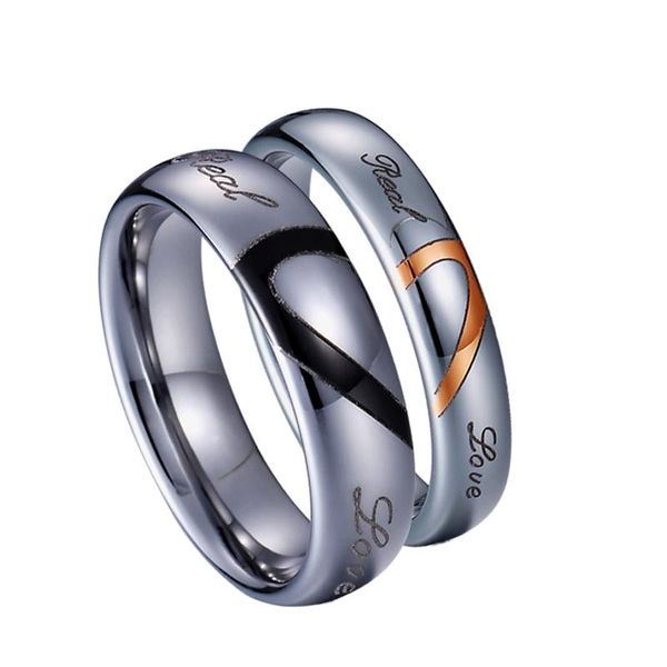 real love heart alliance marriage wedding rings set for men and women matching promise gold filled tungsten ring for couples, Slivery;golden
real love heart alliance marriage wedding rings set for men and women matching promise gold filled tungsten ring for couples, Slivery;golden
