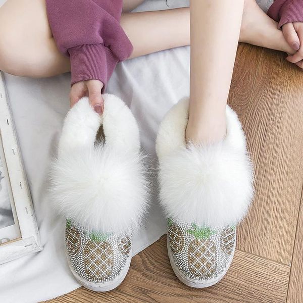 rimocy fluffy fur warm woman snow boots shiny pineapple crystal flat ankle boots women winter short plush platform shoes ladies, Black
rimocy fluffy fur warm woman snow boots shiny pineapple crystal flat ankle boots women winter short plush platform shoes ladies, Black