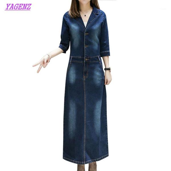spring autumn new plus size denim dress women v collar elasticity long denim dress fashion women seven points sleeve b5991, Black;gray
spring autumn new plus size denim dress women v collar elasticity long denim dress fashion women seven points sleeve b5991, Black;gray