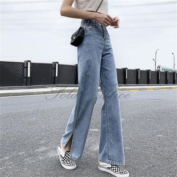 women's jeans women's 2021 summer high waist split straight thin mopping trousers1, Blue
women's jeans women's 2021 summer high waist split straight thin mopping trousers1, Blue