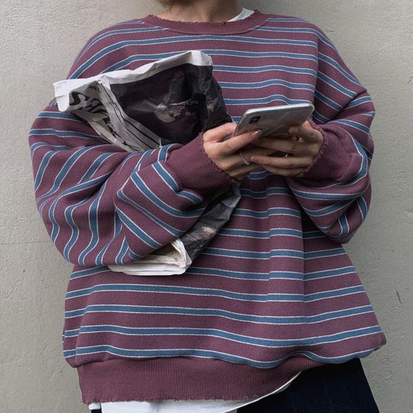 harajuku neck retro female for women cotton hoodie long o sleeve pullover striped oversized loose sweatshirt autumn hoodies htxnh, Black
harajuku neck retro female for women cotton hoodie long o sleeve pullover striped oversized loose sweatshirt autumn hoodies htxnh, Black