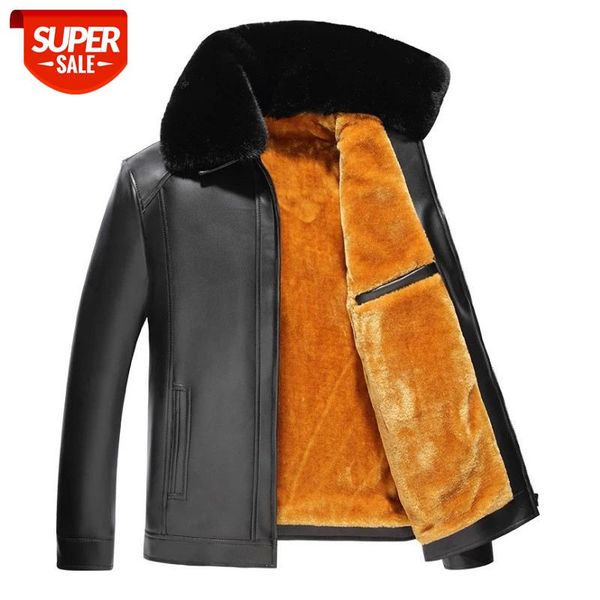2019 men's autumn and winter leather men's middle-aged lapel leather jacket plus velvet thickened middle-aged male father #g11b
2019 men's autumn and winter leather men's middle-aged lapel leather jacket plus velvet thickened middle-aged male father #g11b