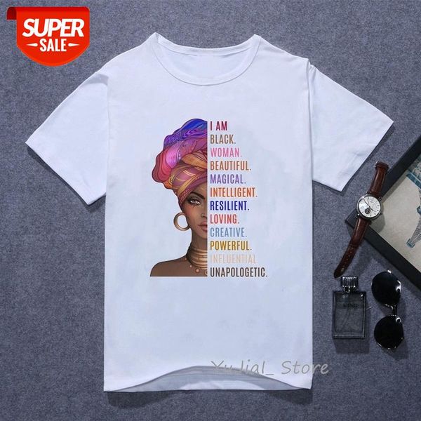 I Am a Powerful Black Melanin Woman letter print t shirt African Black Girl History Month tshirt female graphic tee shirt femme #em7K, White
I Am a Powerful Black Melanin Woman letter print t shirt African Black Girl History Month tshirt female graphic tee shirt femme #em7K, White