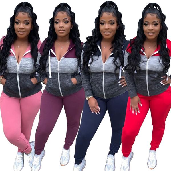 women casual tracksuit sports jogger suit jacket 2 piece set long sleeve coat+leggings fall winter clothes plus size panelled outfits 4172, White
women casual tracksuit sports jogger suit jacket 2 piece set long sleeve coat+leggings fall winter clothes plus size panelled outfits 4172, White
