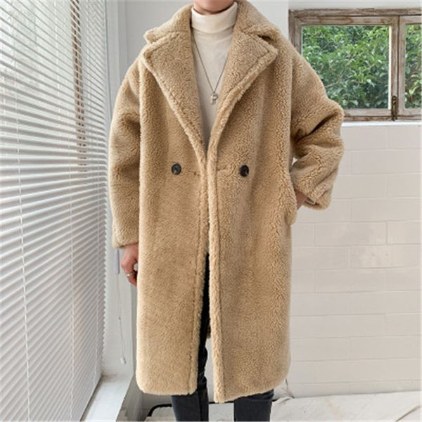 man woolen blends coat fashion trend long sleeve cardigan button fleece outerwear designer male winter new thicken casual suede long coats, Black
man woolen blends coat fashion trend long sleeve cardigan button fleece outerwear designer male winter new thicken casual suede long coats, Black