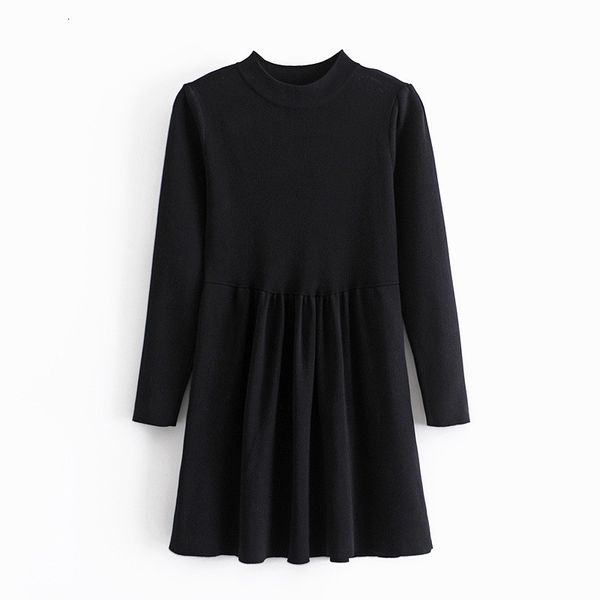 2021 new black knitted short women autumn winter high neck long sleeve flared hem jersey mini dress ladies casual dresses aebl, Black;gray
2021 new black knitted short women autumn winter high neck long sleeve flared hem jersey mini dress ladies casual dresses aebl, Black;gray