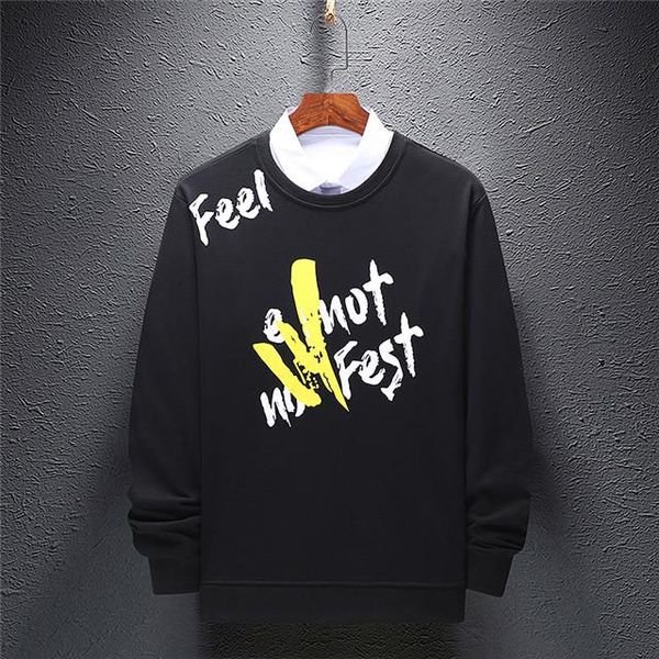 men's clothing spring and autumn fashion new men's sweater cotton long-sleeved o-neck black and white printed letters designer men
men's clothing spring and autumn fashion new men's sweater cotton long-sleeved o-neck black and white printed letters designer men