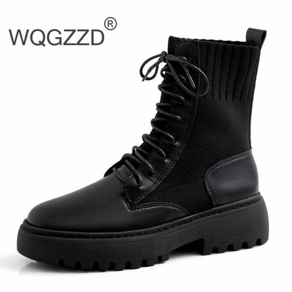 2020 new winter shoes women's ankle boots genuine leather thick bottom punk runway handmade streetwear ankle boots1, Black
2020 new winter shoes women's ankle boots genuine leather thick bottom punk runway handmade streetwear ankle boots1, Black