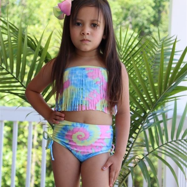 pastel tie dye fringe 2 pieces summer baby girls children clothes tie dye tassels swimsuit boutique set ruffles match only bow y200525, White
pastel tie dye fringe 2 pieces summer baby girls children clothes tie dye tassels swimsuit boutique set ruffles match only bow y200525, White