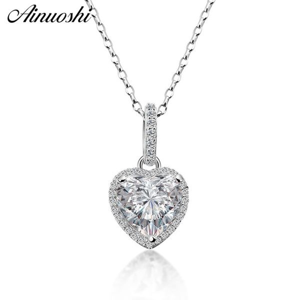 ainuoshi luxury heart cut halo necklace lover 3 prongs 925 sterling silver women engagement party lady necklace gifts jewelry y200106
ainuoshi luxury heart cut halo necklace lover 3 prongs 925 sterling silver women engagement party lady necklace gifts jewelry y200106