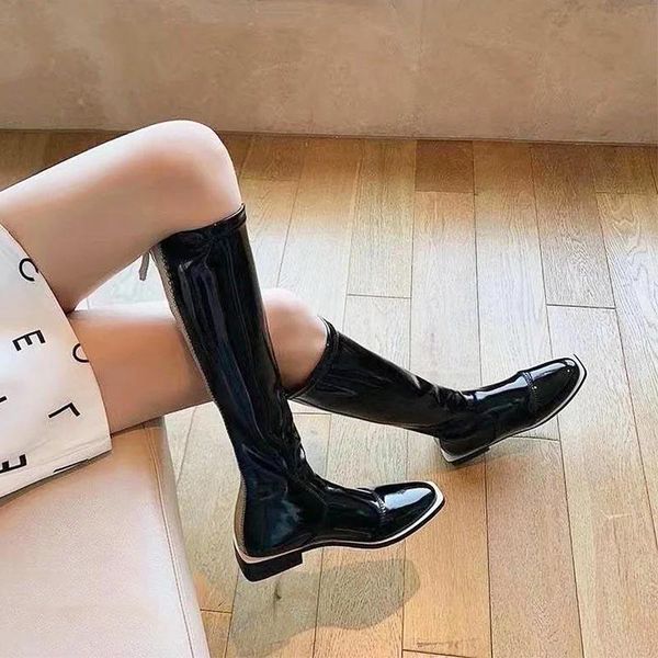 boots woman 2021 round head stretch sheep patent leather but knee long tube versatile slimming web celebrity same medium boo, Black
boots woman 2021 round head stretch sheep patent leather but knee long tube versatile slimming web celebrity same medium boo, Black