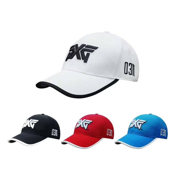 pxg 03112018 classic golf curved visor hats luxury design bone, Black;white
