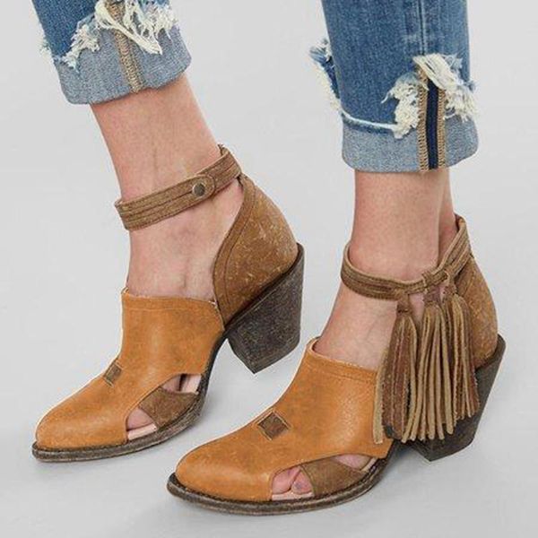 nice summer women boots tassel mid heels shoes pu leather ankle boots rivet buckle daily shoes female short, Black
nice summer women boots tassel mid heels shoes pu leather ankle boots rivet buckle daily shoes female short, Black