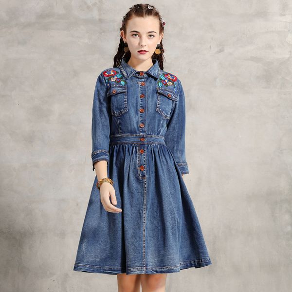 2021 black friday autumn new slim belt denim skirt embroidery nine-point sleeve dress 4917, White
2021 black friday autumn new slim belt denim skirt embroidery nine-point sleeve dress 4917, White