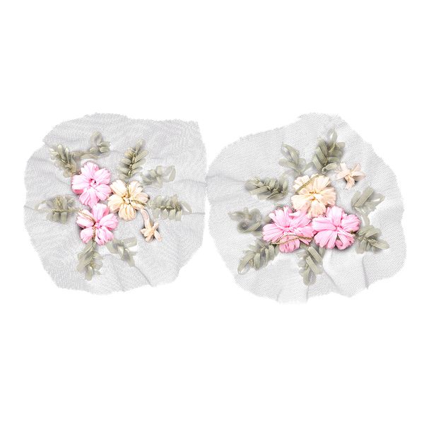 pack of 2 ribbons embroidery flower sewing applique embellishments for clothes dress decor
pack of 2 ribbons embroidery flower sewing applique embellishments for clothes dress decor