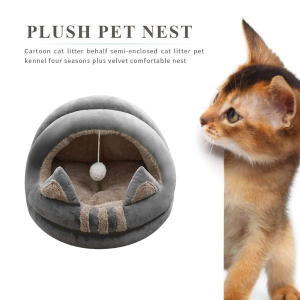 cat ear shaped cute pet supplies puppy kitten fleece cozy nest kennel with pompom winter warm soft sleeping bed cushion house
cat ear shaped cute pet supplies puppy kitten fleece cozy nest kennel with pompom winter warm soft sleeping bed cushion house