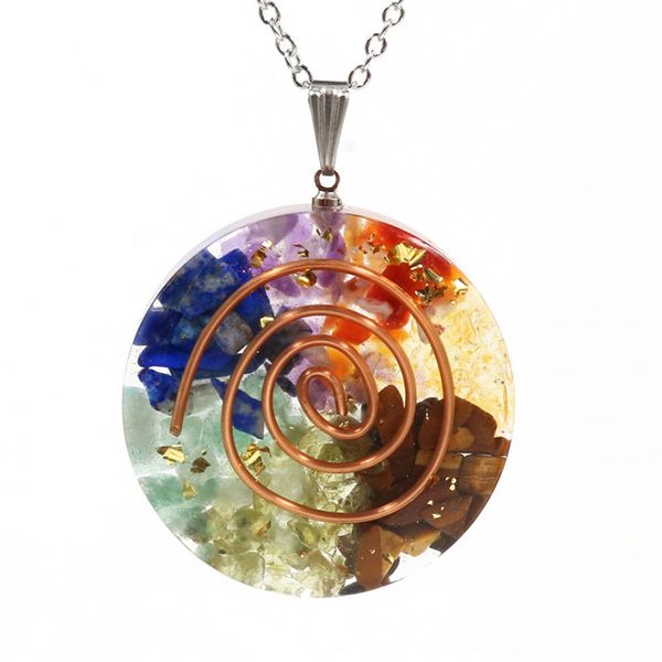 crystal cycle olivine cosmic energy center sign sacred geometry orgone women pendant necklace, Silver
crystal cycle olivine cosmic energy center sign sacred geometry orgone women pendant necklace, Silver