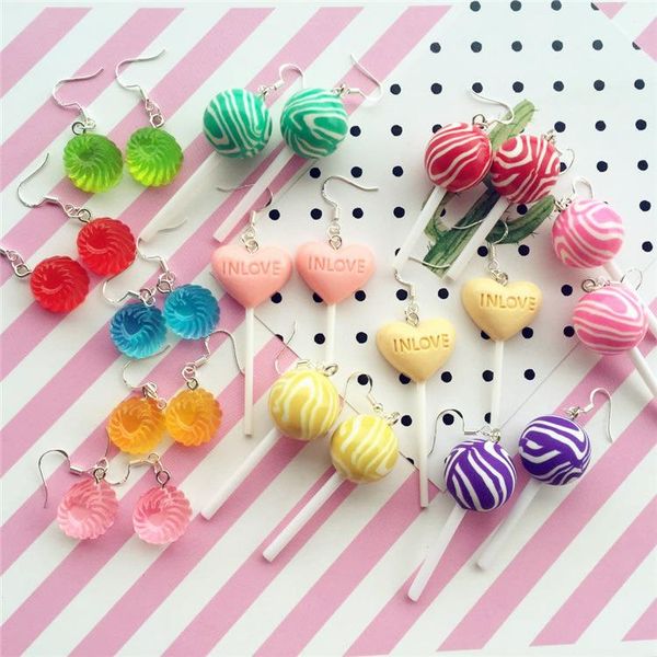dangle & chandelier kawaii pink simulation lollipop earrings candy polymer clay cabochons flatback earring for women cute birthday gift, Silver
dangle & chandelier kawaii pink simulation lollipop earrings candy polymer clay cabochons flatback earring for women cute birthday gift, Silver