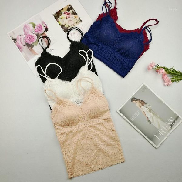 girls hollow-out lace camis with bra women backless padding tanks crop for female fl12711, Black;white
girls hollow-out lace camis with bra women backless padding tanks crop for female fl12711, Black;white