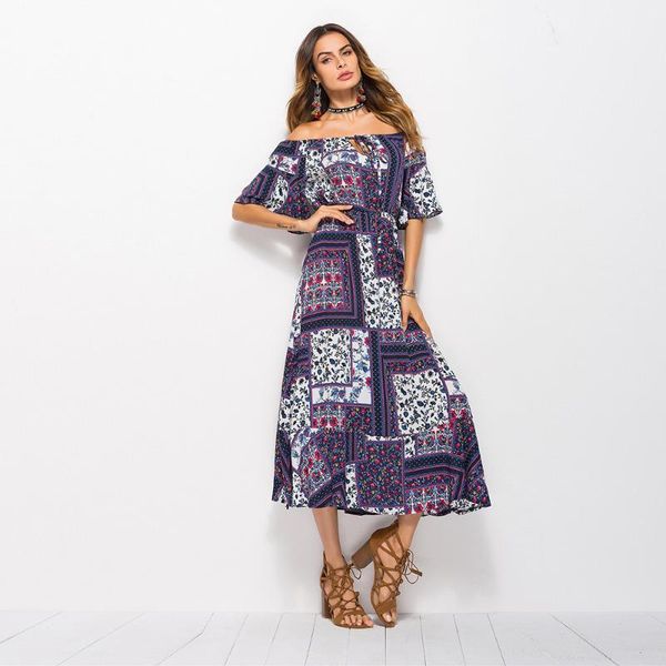 summer new style bohemian style mid-sleeve casual fashion print and receive waist one-shoulder dress1, Black;gray
summer new style bohemian style mid-sleeve casual fashion print and receive waist one-shoulder dress1, Black;gray
