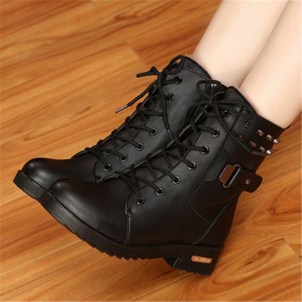 2021 new woman rivets buckle biker british gothic punk round toe leather winter thick snow boots warm n4ck, Black
2021 new woman rivets buckle biker british gothic punk round toe leather winter thick snow boots warm n4ck, Black