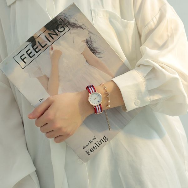 fashion womens watches styles canvas strap quartz watch for women luxury ladies watches 2020 montre femme bayan kol saati, Silver
fashion womens watches styles canvas strap quartz watch for women luxury ladies watches 2020 montre femme bayan kol saati, Silver