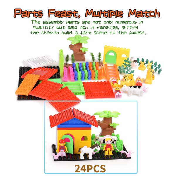 children fun diy building block simulation farm building block kid early education toy playhouse farm block toy kid xmas gift
children fun diy building block simulation farm building block kid early education toy playhouse farm block toy kid xmas gift