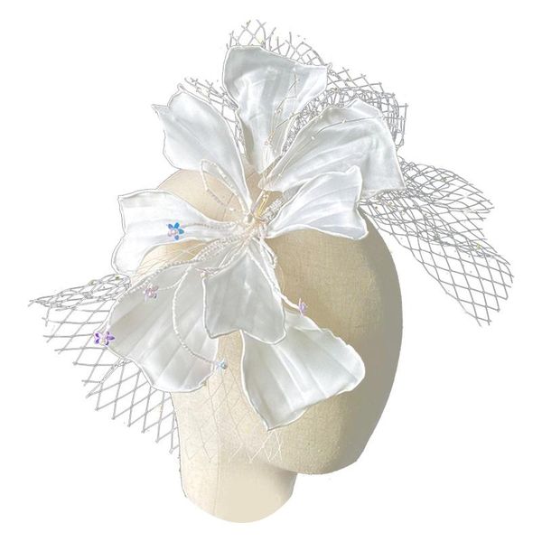 wedding bridal hair accessories crepe petals bow mesh veil headband headdress u90e
wedding bridal hair accessories crepe petals bow mesh veil headband headdress u90e