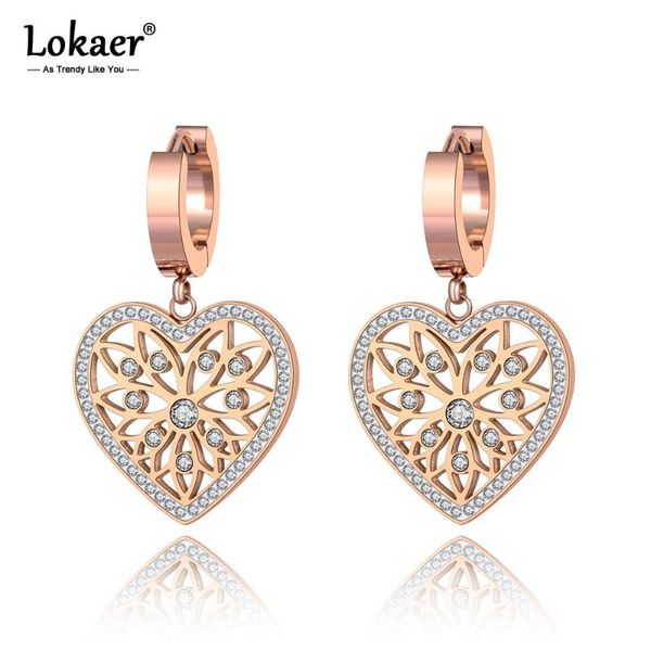 hoop & huggie lokaer original design stainless steel love heart flower earrings jewelry trendy cz crystal for women girls e19268, Golden;silver
hoop & huggie lokaer original design stainless steel love heart flower earrings jewelry trendy cz crystal for women girls e19268, Golden;silver