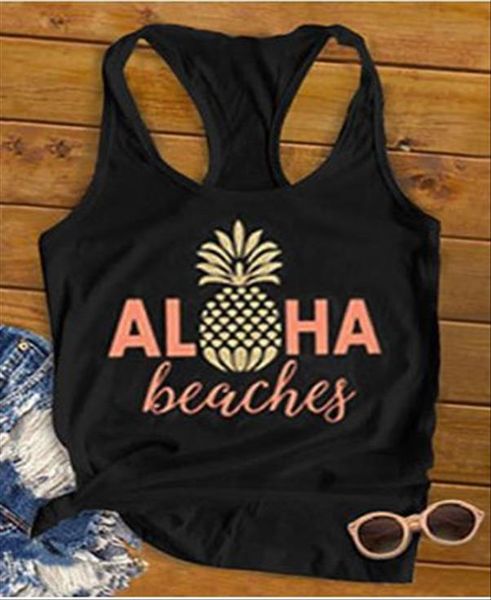 новые женщины топы лето без рукавов aloha пляжи ананас racerback tank tops мода лето повседневная o шеи дамы tee, White
новые женщины топы лето без рукавов aloha пляжи ананас racerback tank tops мода лето повседневная o шеи дамы tee, White