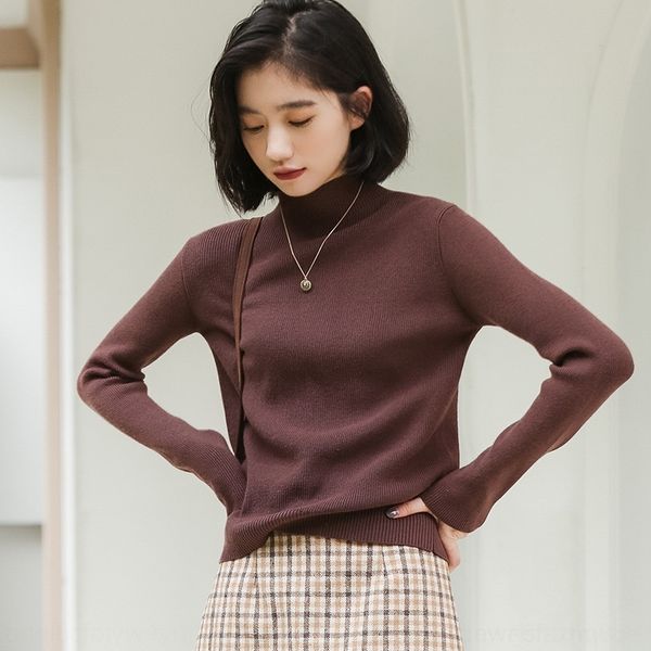 d46qt gt6yp korean style half high neck sweaters with autumn style in korean new pullover pullover pullover 2020, White;black
d46qt gt6yp korean style half high neck sweaters with autumn style in korean new pullover pullover pullover 2020, White;black