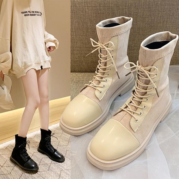 patchwork cross-tied boots women low heels round toe ankle botas slim comfy femme brief motorcycle short botines footwear 2021, Black
patchwork cross-tied boots women low heels round toe ankle botas slim comfy femme brief motorcycle short botines footwear 2021, Black