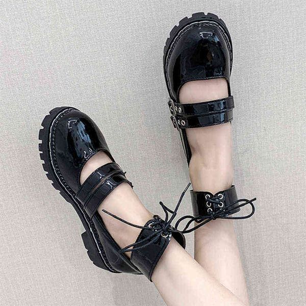 dress shoes lolita-zapatos de plataforma con doble hebilla para niñas calzado informal de charol con correa en el tobillo suela gruesa retro, Black
dress shoes lolita-zapatos de plataforma con doble hebilla para niñas calzado informal de charol con correa en el tobillo suela gruesa retro, Black