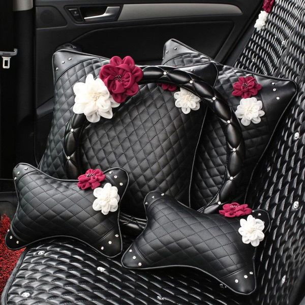 rose flower car steering wheel cover leather fashion car neck waist pillow universal styling headrest cushion women
rose flower car steering wheel cover leather fashion car neck waist pillow universal styling headrest cushion women