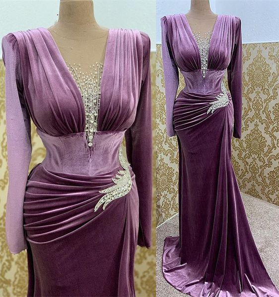 2022 plus size arabic aso ebi purple mermaid velvet prom dresses beaded crystals evening formal party second reception birthday engagement g, Black
2022 plus size arabic aso ebi purple mermaid velvet prom dresses beaded crystals evening formal party second reception birthday engagement g, Black