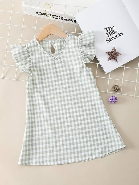 toddler girls gingham print ruffle trim dress she, Red;yellow
toddler girls gingham print ruffle trim dress she, Red;yellow