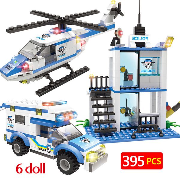 395pcs building blocks military station helicopter car model compatible city swat police diy bricks kids toys
395pcs building blocks military station helicopter car model compatible city swat police diy bricks kids toys