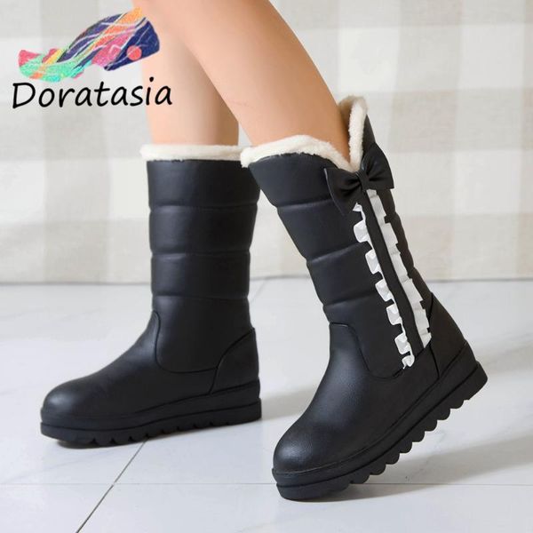 brand new chic big size 44 skidproof rubber sole for walking in the snow boot sweet bow tie ruffles winter shoes boots women, Black
brand new chic big size 44 skidproof rubber sole for walking in the snow boot sweet bow tie ruffles winter shoes boots women, Black
