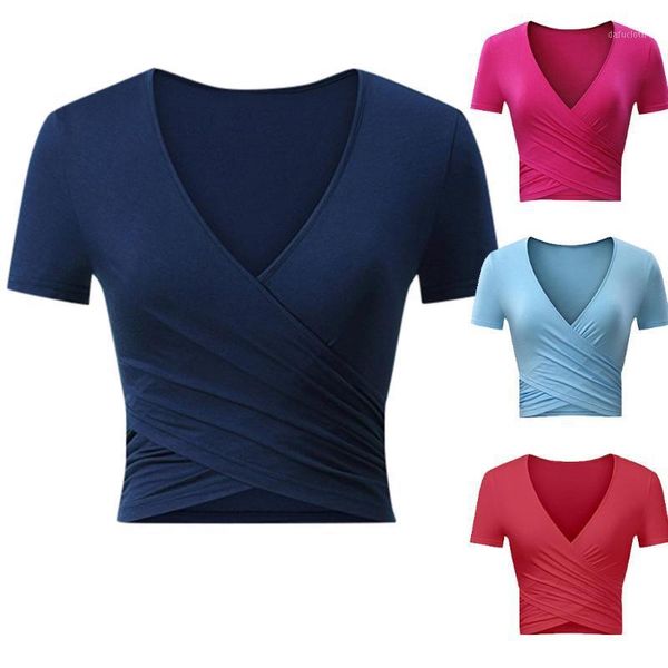 women's summer v neck solid color short sleeve wrap front retro crop casual slim fit elastic blouse clothing#g31, White
women's summer v neck solid color short sleeve wrap front retro crop casual slim fit elastic blouse clothing#g31, White