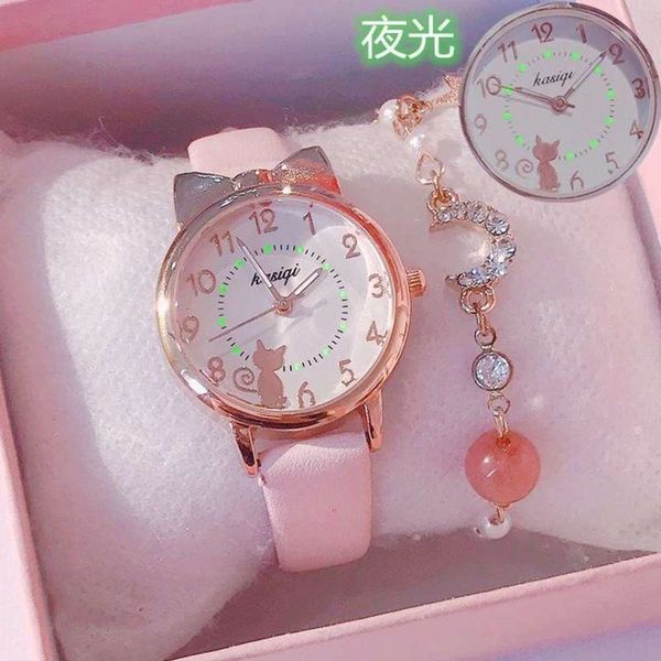 proof children's watch pointer waterproof fall girl cute cartoon girl boy primary and secondary school students light in the night, Slivery;brown
proof children's watch pointer waterproof fall girl cute cartoon girl boy primary and secondary school students light in the night, Slivery;brown