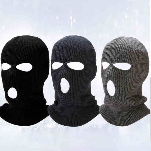 hat winter warm hat three-hole wool knitted anti-terrorist headgear robber hoed cool gift bandit head mask outdoor thermal, Blue;gray
hat winter warm hat three-hole wool knitted anti-terrorist headgear robber hoed cool gift bandit head mask outdoor thermal, Blue;gray
