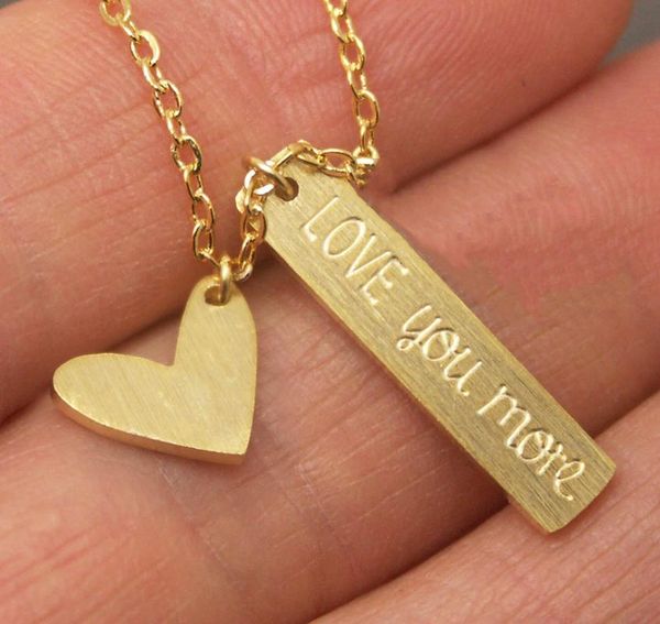 pendant necklaces v attract valentine's day gift rose gold fillled love you more heart statement necklace for women stainless steel kol, Silver
pendant necklaces v attract valentine's day gift rose gold fillled love you more heart statement necklace for women stainless steel kol, Silver