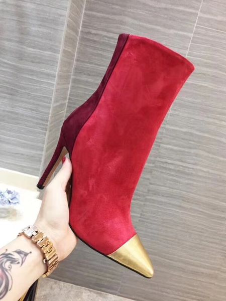 мода высокого качества сапоги замша pointe toe смешанные цвета черный вина женщины мода 10см каблуках ботильоны туфли, Black
мода высокого качества сапоги замша pointe toe смешанные цвета черный вина женщины мода 10см каблуках ботильоны туфли, Black