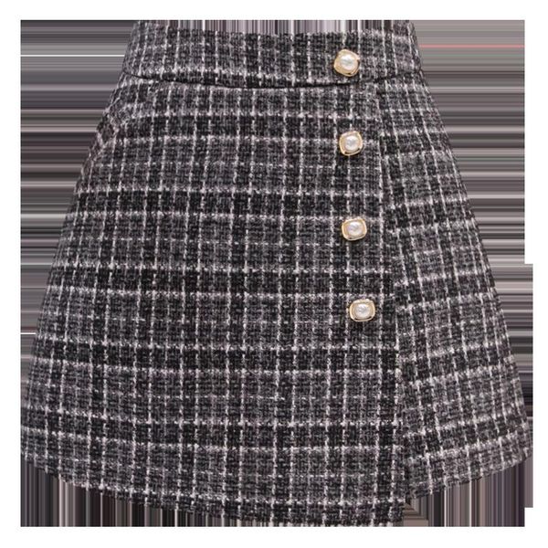 fashion autumn winter women shorts skirts high waist plaid a-line pearl buttons woolen female vintage chic kg-406, White;black
fashion autumn winter women shorts skirts high waist plaid a-line pearl buttons woolen female vintage chic kg-406, White;black