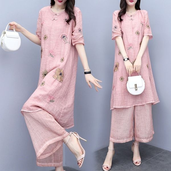 7oa0i new leg embroidered wide leg pants summer women's pink embroidery two piece wide 2020 pants casual fashion suit women's larg, Gray
7oa0i new leg embroidered wide leg pants summer women's pink embroidery two piece wide 2020 pants casual fashion suit women's larg, Gray