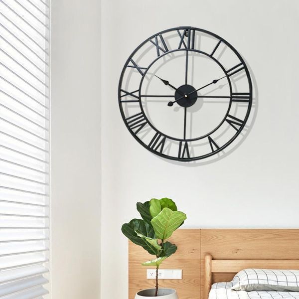 nordic metal roman numeral wall clocks retro iron art black gold large hanging ornament home decoration big wall clock garden
nordic metal roman numeral wall clocks retro iron art black gold large hanging ornament home decoration big wall clock garden
