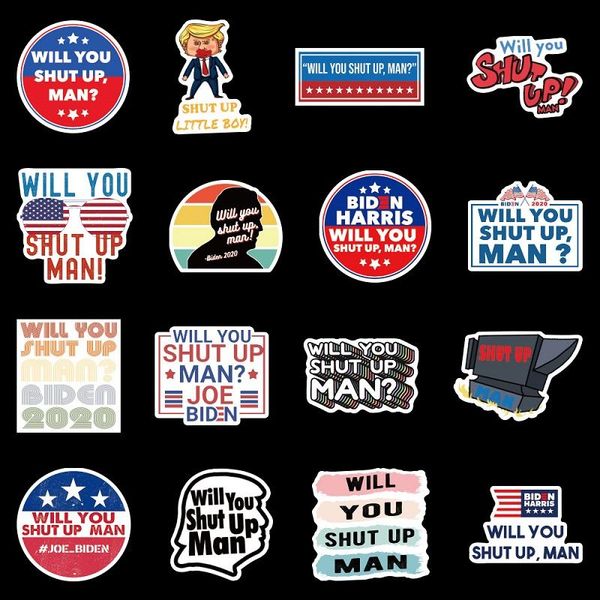 50pcs us election politics trump biden shut up stickers car bike suitcase luggage guitar laptrendy sticker waterproof pvc wmtcof xhlove
50pcs us election politics trump biden shut up stickers car bike suitcase luggage guitar laptrendy sticker waterproof pvc wmtcof xhlove