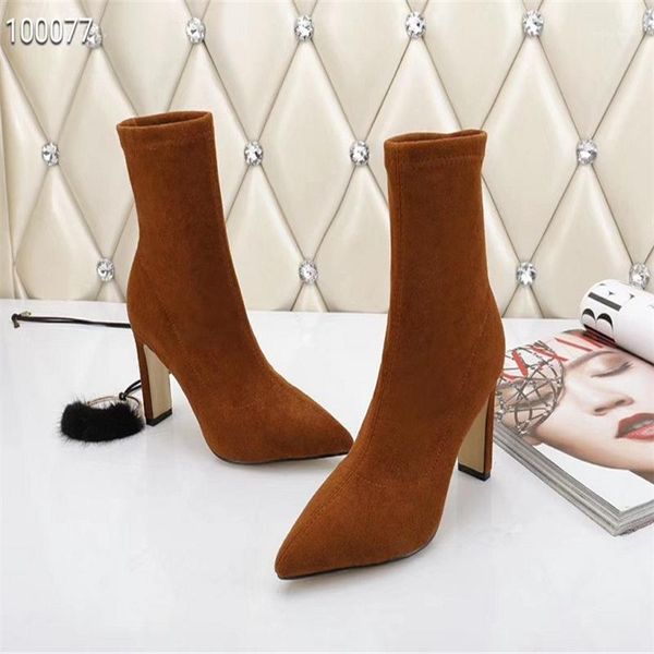 women thick heel boots stretch boots suede pointed shoes genuine leather shoes keep warm in autumn and winter1, Black
women thick heel boots stretch boots suede pointed shoes genuine leather shoes keep warm in autumn and winter1, Black