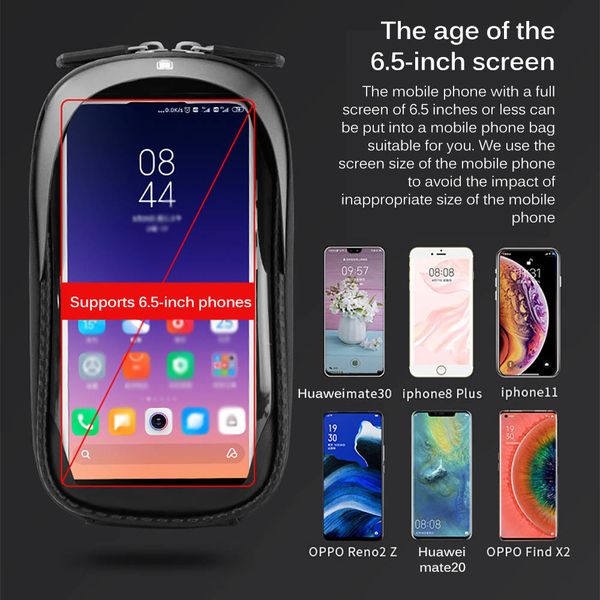 universal front handle 6.5inch mobile phone holder waterproof bag navigation bicycle riding equipment
universal front handle 6.5inch mobile phone holder waterproof bag navigation bicycle riding equipment